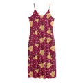 Christmas Deer Pattern Print Jersey Midi Cami Dress