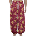 Christmas Deer Pattern Print Lantern Pants