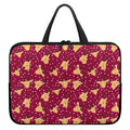 Christmas Deer Pattern Print Laptop Sleeve With Handle