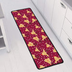 Christmas Deer Pattern Print Long Kitchen Mat