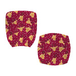 Christmas Deer Pattern Print Office Chair Cover