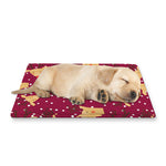 Christmas Deer Pattern Print Pet Cooling Mat Cover