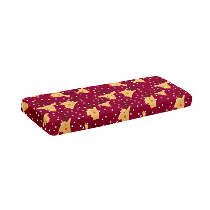Christmas Deer Pattern Print Piano Keyboard Cover