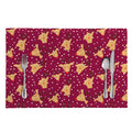 Christmas Deer Pattern Print Placemat