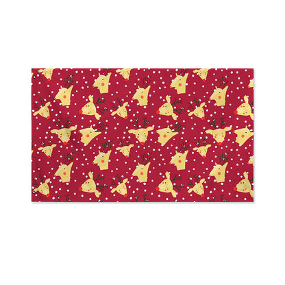 Christmas Deer Pattern Print Polyester Flag