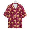 Christmas Deer Pattern Print Rayon Hawaiian Shirt