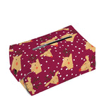 Christmas Deer Pattern Print Rectangle Tissue Box Cover