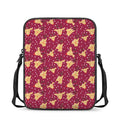Christmas Deer Pattern Print Rectangular Crossbody Bag