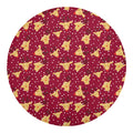 Christmas Deer Pattern Print Round Blanket