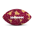 Christmas Deer Pattern Print Rugby Ball