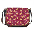Christmas Deer Pattern Print Saddle Bag
