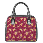 Christmas Deer Pattern Print Shoulder Handbag