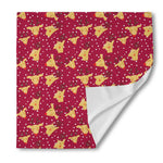 Christmas Deer Pattern Print Silk Bandana
