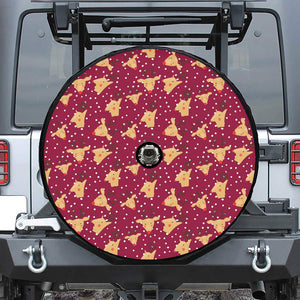 Christmas Deer Pattern Print Tire Cover With Camera Hole