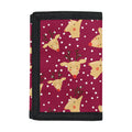 Christmas Deer Pattern Print Trifold Wallet