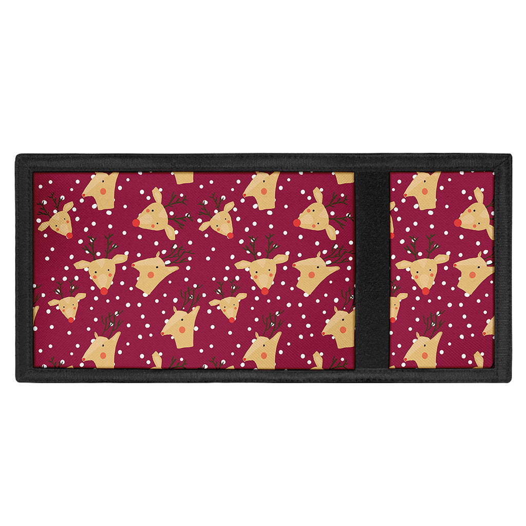 Christmas Deer Pattern Print Trifold Wallet