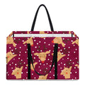 Christmas Deer Pattern Print Utility Tote Bag