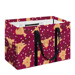 Christmas Deer Pattern Print Utility Tote Bag