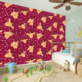 Christmas Deer Pattern Print Wall Sticker