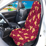 Christmas Deer Pattern Print Waterproof Car Seat Cover