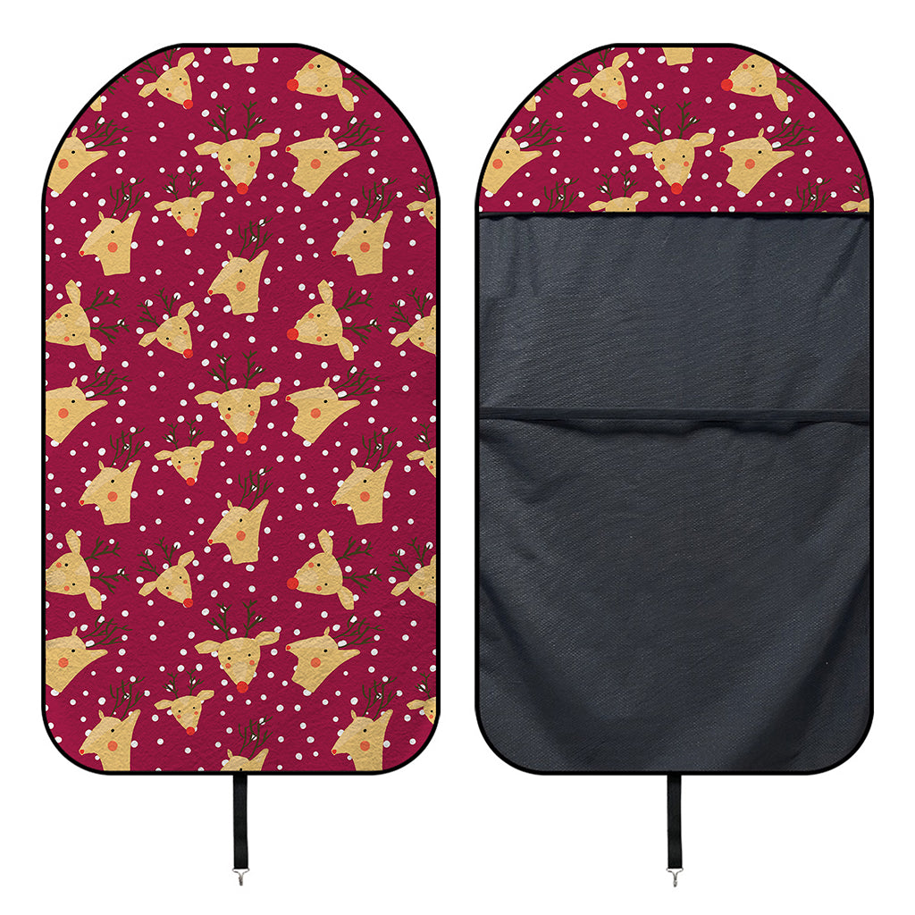 Christmas Deer Pattern Print Waterproof Car Seat Cover