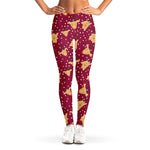 Christmas Deer Pattern Print Women's Leggings