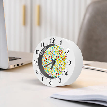 Christmas Emoji Pattern Print Alarm Clock