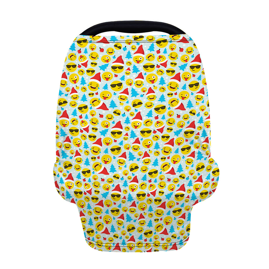 Christmas Emoji Pattern Print Baby Seat Cover