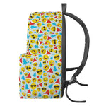 Christmas Emoji Pattern Print Backpack