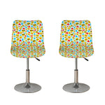 Christmas Emoji Pattern Print Bar Stool Covers