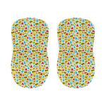 Christmas Emoji Pattern Print Bar Stool Covers