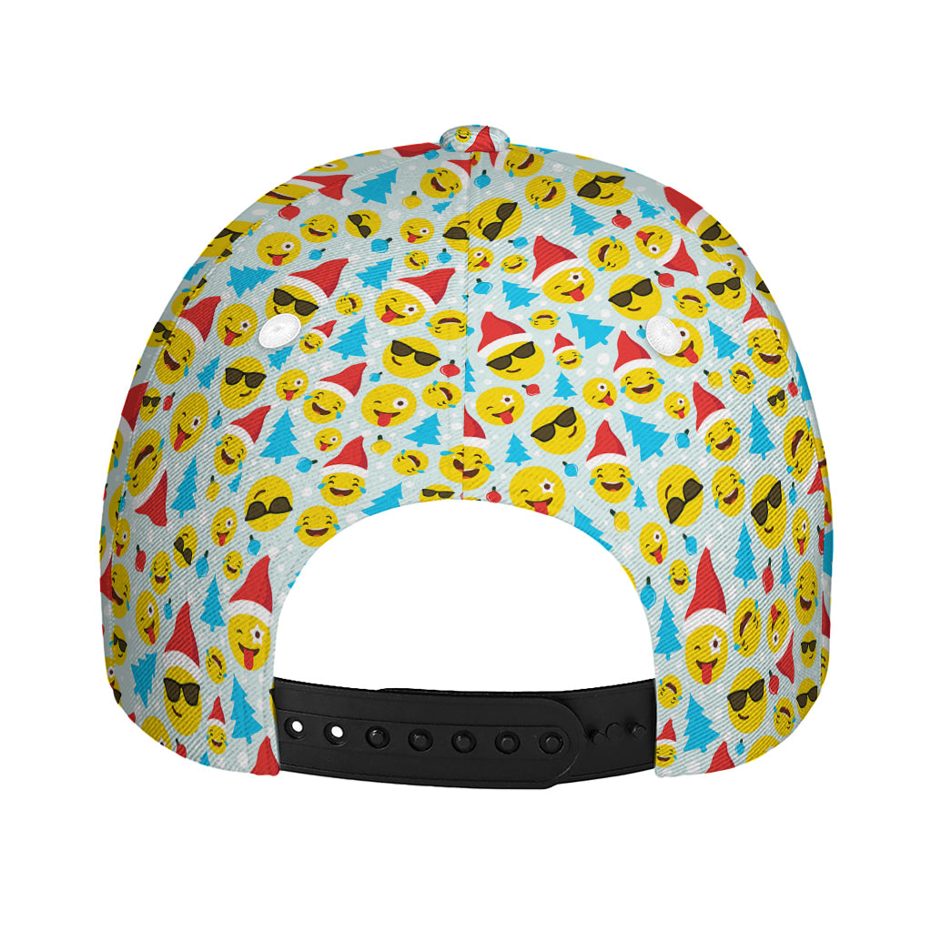 Christmas Emoji Pattern Print Baseball Cap