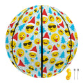 Christmas Emoji Pattern Print Basketball
