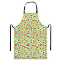 Christmas Emoji Pattern Print Bib Apron With Pocket