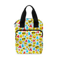 Christmas Emoji Pattern Print Bible Tote Bag