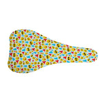 Christmas Emoji Pattern Print Bicycle Seat Cover