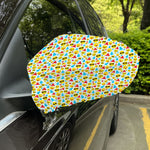 Christmas Emoji Pattern Print Car Side Mirror Covers