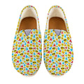 Christmas Emoji Pattern Print Casual Shoes