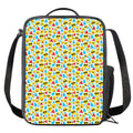Christmas Emoji Pattern Print Crossbody Lunch Bag