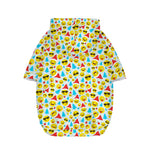 Christmas Emoji Pattern Print Dog Zip Up Hoodie