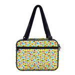 Christmas Emoji Pattern Print Double Strap Bible Bag