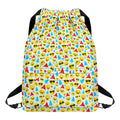 Christmas Emoji Pattern Print Drawstring Backpack