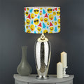 Christmas Emoji Pattern Print Drum Lamp Shade