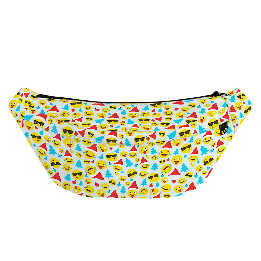 Christmas Emoji Pattern Print Fanny Pack