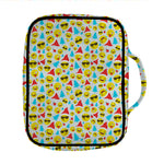 Christmas Emoji Pattern Print Front Pocket Bible Bag