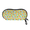 Christmas Emoji Pattern Print Glasses Case