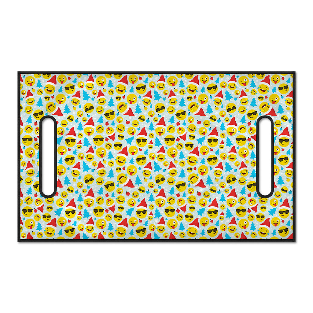 Christmas Emoji Pattern Print Golf Cart Seat Cover