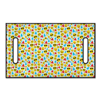 Christmas Emoji Pattern Print Golf Cart Seat Cover