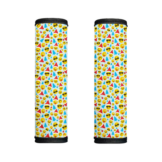 Christmas Emoji Pattern Print Handle Covers