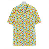 Christmas Emoji Pattern Print Hawaiian Shirt